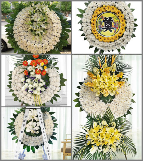 山西长治屯留县上莲开发区黑麻池村花圈速递